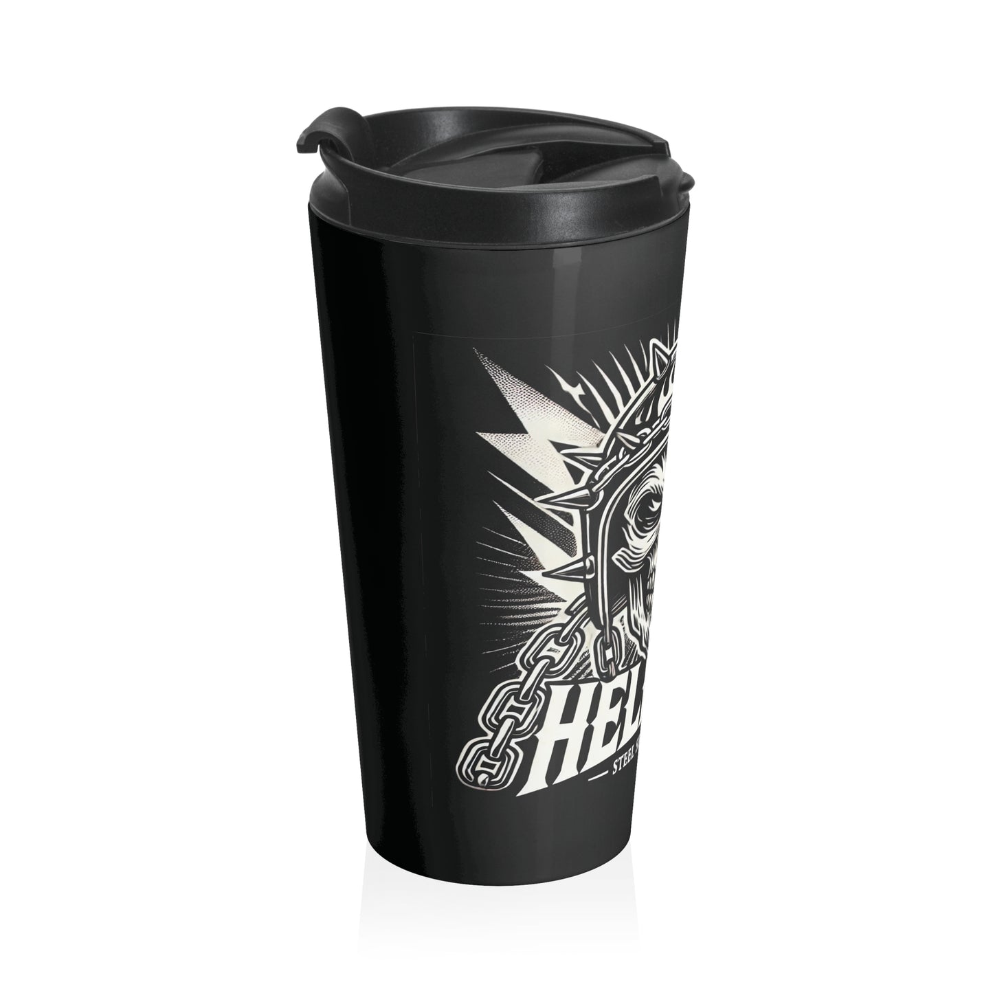 -> Steel Sharpens Steel Travel Mug